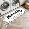 Alfombrilla de Piso para Lavandería Amazon con Letra Simple, Resistente a la Suciedad, Resistente al Desgaste, Fácil de Limpiar, Absorbente de Agua, Antideslizante, Secado Rápido