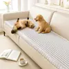 Cojín de Felpa Anti-Arañazos para Sofá de Mascotas Todas las Estaciones Antideslizante Cojín para Asiento Tela Cubierta Gruesa para Sofá Simple Moderna