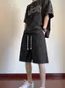 Shorts Casuais Esportivos de Moda Verão 2025 para Homens Calças de Cinco Pontos Estilo Japonês para Homens e Adolescentes Calças Retas Xadrez Tendência