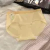 Ropa interior para mujer 10A algodón de Xinjiang 60S entrepierna extendida de 15 cm Clase A antibacteriana de cintura media bragas tipo triángulo de algodón puro para niñas al por mayor