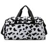 Bolsa grande de viaje con estampado de leche europeo y americano transfronterizo, impermeable, tela Oxford, bolso de hombro portátil para mujer, separación húmeda y seca, bolsa de fitness