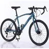 Bicicleta de Carretera Yueqi para Adultos, Hombres y Mujeres, Velocidad Variable, Acero de Alto Carbono, Manillar Recto, Manillar Curvo, Carreras de Carretera