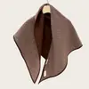 Xale Triangular Dupla Face Duas Cores Retro Coreano Cachecol de Inverno Quente Simples Versátil Peça de Roupa Externa Cachecol Aquecedor de Pescoço Feminino
