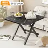 Mesa pequena, mesa de jantar dobrável, adequada para aluguel, portátil para exterior, para montar barracas, para uso doméstico em apartamentos pequenos, mesa de jantar redonda simples