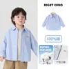 Camisa de Manga Comprida para Meninos, Nova Moda Outono Roupas Infantis, Camisa para Bebê, Top de Outono, Estilo Tendência Primavera e Outono