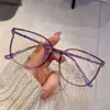 Gafas de Lectura Anti Luz Azul, Estilo Sencillo, Artículo Caliente Tendencia en Tiktok, Gafas de Lectura Populares para Celebridades Femeninas de Internet, Gafas de Montura Grande