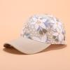 Gorra de Béisbol Estampada de Moda para Mujer Sombrero de Sol de Verano Gorra de Protección Solar para Exteriores Hot Hat de Comercio Electrónico Transfronterizo