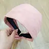 Faixa de Cabeça Larga de Lã Retrô Outono e Inverno para Mulheres, Luxo Acessível de Alta Qualidade, Cor Lisa, Faixa de Cabeça Versátil de Topo Alto, Acessórios de Cabelo para Lavar o Rosto para Mulheres