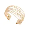 Pulsera Metálica Transfronteriza Europea y Americana Personalizada Mariposa Hojas Flores Geométrico Nicho Diseño de Alta Gama Abierta Ajustable