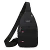 Bolsa Transversal Casual Bolsa de Cintura Nova Tendência Versão Coreana Tecido Oxford Bolsa Masculina Lona Japonesa e Coreana Bolsa de Peito Bolsa de Ombro Masculina