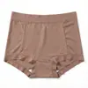 Calzoncillos tipo bóxer Jacquard Transpirables de Tamaño Grande para 100 kg, Lujo Ligero de Cintura Media-Alta con Entrepierna Extendida, Ropa Interior Sexy para Mujer 2699