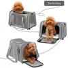Transportadora de mascotas portátil y transpirable para gatos y perros pequeños, adecuada para viajes al aire libre y uso en automóvil