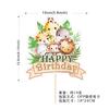 Decoración de Fiesta de Cumpleaños de Animales del Bosque Mesa de Postres de un Año Adorno para Pastel Ying Ying Pie Escenario Props