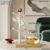 Soporte para Vasos con Figuras de los Tres Reinos, Estante para Vasos con Forma de Árbol para Sala de Estar en Casa, Mesa de Comedor, Tazas de Café y Té, Estante Colgante para Escurrir Vasos