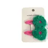 Presilha de Cabelo Infantil Flor Coração de Lã Colorida Nova da Nian Nian Presilha Lateral Presilha para Franja
