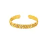 Nova Pulseira Vietnamita de Ouro de Areia Estilo Chinês, Pulseira Aberta de Flor de Zircônio Luxuosa, Joia Feminina e Duradoura