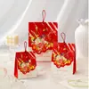 2025 Nova Caixa de Doces para Casamento Caixa Vazia Bolsa de Doces Especial para Noivado Lembrança de Casamento Caixa de Presente de Agradecimento