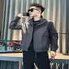 Chaqueta casual de cuello mao, nuevo estilo de ropa de trabajo, ropa para hombre con un look fresco y elegante, marca 2025, abrigo moderno para hombre de primavera y otoño