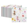 Platos de Papel Desechables Vasos de Papel Servilletas de Papel Hada de las Flores Pancarta de Elfo Pancarta de Flores Plato para Pastel de Niña Plato para Fiesta de Cumpleaños