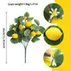 Decoração para Casa Amazon Galhos com Frutas de Limão Artificiais, Exclusivamente para Vendas Transfronteiriças, Folhas e Frutas de Limão Artificiais de Alta Qualidade Atacado