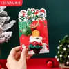 Llavero de Ganchillo de Lana Navideño Papá Noel de Lana Decoraciones Navideñas Colgante de Mochila Escolar de Ganchillo Regalo de Navidad