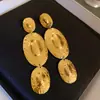 Pendientes Redondos de Flor con Borlas Plata Antigua Pendientes Metálicos Retro Europeos y Americanos Pendientes Elegantes de Lujo Ligero para Mujer