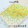 Lentejuelas de PVC de ciruela cóncava 5mm7mm ciruela cóncava dorada perla cuentas de flor de ciruelo cóncava estéreo DIY en stock al por mayor