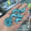 Tiktok Xiaohongshu Lua Branca Pedra Olho de Gato Pingente Meia-Lua Colar Feito à Mão Semi-Acabado Acessórios de Joia DIY Atacado