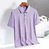 21 Cores Camiseta Polo Masculina de Manga Curta Poliamida Ice Silk Sem Costura Camiseta Polo Masculina de Alta Qualidade Camiseta Polo Masculina de Manga Curta
