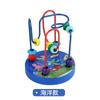Brinquedo de madeira para crianças de educação infantil educacional Beads-wound Knocking Piano Toy Multifuncional Primary Color Fawn Beads Calculating Rack Building Blocks
