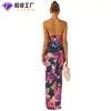 Top de Tubo Sexy Europeo y Americano Transfronterizo Espalda Descubierta Vestido Largo Ajustado Fábrica Personalizada Estampado Colorido Vestido Estilo Vacaciones