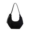 Bolsa de Camurça Estilo Coreano Bolsa Transversal para Mulheres Nova Retro Simples de Chifre para o Dia a Dia Bolsa de Braço de Alta Qualidade
