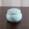 Pequeno mini pote de cerâmica para chá, frasco de creme labial, pote para pomada, pílulas, bálsamo cosmético, armazenamento de pó, pote selado