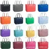 Moda Exterior Estampada Pequeña Impermeable Bolsa con Agujeros Bolso de Mensajero Portátil para Mujer Bolsa de Almacenamiento Portátil EVA Bolsa de Playa