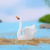 Decoração de micro paisagem DIY decoração de suculentas 4 ornamentos de animais cisne criativo bonsai plástico pequenos ornamentos