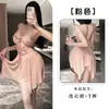 Fan Lei Lingerie Sexy Tentação Feminina Sexy Camisola Transparente com Decote Halter Desejo Puro Conjunto de Pijama Qqny 6005