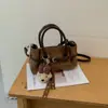 Bolso de Mano Retro Mate de Diseño de Nicho Otoño/Invierno para Mujer de Comercio Exterior Versátil Elegante Lujo Ligero para Viajes Diarios Bolso de Hombro Único Cruzado