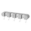 Gancho Clip para Trapeador Multifuncional, Soporte para Trapeador sin Perforaciones, Estante para Colgar en la Pared, Estante de Almacenamiento para Trapeador de Baño, Hebilla Adhesiva