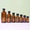 En Stock Botella de Aceite Esencial de 10 ml, Botella de Esencia de Vidrio Marrón, Botella Dispensadora Cosmética, Botella de Aceite Esencial de Vidrio de 30 ml con Tapa de Baquelita
