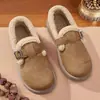 Zapatos de invierno para mujer, forrados de polar, gruesos, cómodos y cálidos, nuevo estilo 2026, ligeros, antideslizantes, de suela suave y esponjosos
