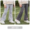 Pantalones para niños JQ Jingqi, leggings de otoño para niñas, ropa para niños, pantalones largos para niñas, pantalones acampanados versátiles para bebés