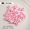 Cuentas Redondas Acrílicas 10mm Cuentas de Agujero Grande Cuentas Sueltas Material para Joyería Hecha a Mano DIY Material para Pulsera de Cuentas Collar