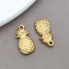Acero Inoxidable Chapado en Oro Serie Frutas Cereza Plátano Sandía Colgante Colgante Pendientes DIY Llavero Accesorios de Joyería