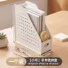 Caja de Almacenamiento de Libros de Escritorio Tablero Perforado para Estudiantes Atril Estante Organizador de Papelería de Escritorio Artefacto Portalápices de Gran Capacidad