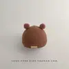 Touca de Bebê Outono e Inverno Touca de Lã Coreana Ins Touca de Tricô para Bebê Recém-nascido Fofa Quente Touca Fetal Touca de Inverno