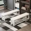 Banco Largo Banco para Cambiarse los Zapatos Banco Largo Hogar Vestidor Baño Mesa de Comedor Tienda de Ropa Deportiva Estadio Banco de Descanso