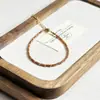 Pulsera de Piedra Natural y Cristal Transfronteriza Europea y Americana Pulsera Sencilla de Acero de Titanio Tendencia de Nicho de Moda Pulsera Versátil de Gama Alta