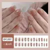 Unhas Postiças Curtas Personalizadas no Atacado, Adesivos de Unha Embalados, Unhas Usáveis, Arte de Unha Ilustrada, Unhas Postiças