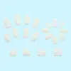 Manicura de Uñas Postizas Color Blanco Sólido Simple y Versátil Longitud Mediana Cuadradas Uñas de Manicura Uñas Desgastables Europeas y Americanas Venta al por Mayor