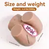 Copa Secreta de Placer Sexual para Masturbación Masculina con Hermosas Nalgas, Doble Agujero Anal y Vaginal, Nalgas Grandes, Textura de Piel Realista